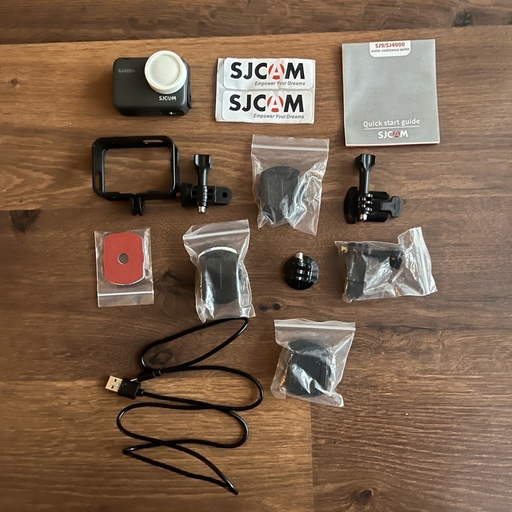 🎥 SJCAM SJ4000X Action Camera + Accessories Bundle